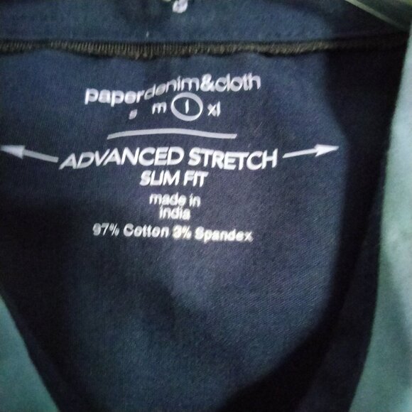 Paper Denim and cloth blue shirt with shoulder tabs size large - Picture 5 of 5